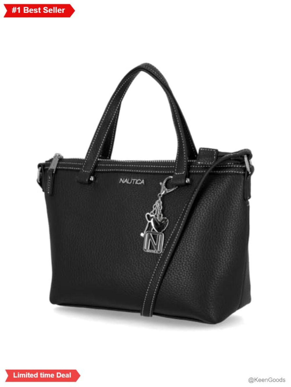 Faux Leather Satchel Handbag Crossbody Shoulder Bag